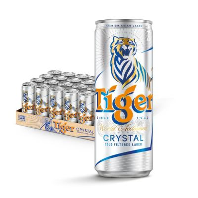 Tiger Crystal Beer Can 330ml x 24 Bottles
