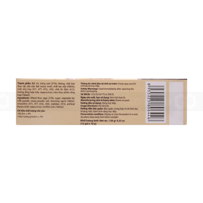 Tik Tok Cappuccino Egg Cookies 120g x 28 Boxes