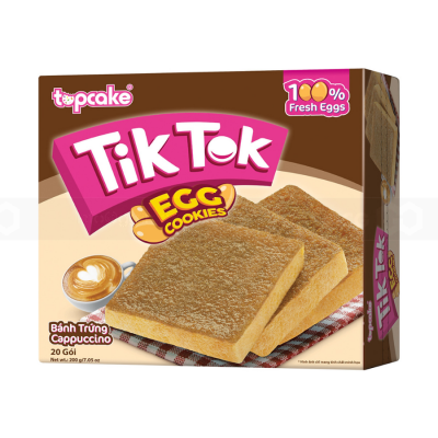 Tik Tok Cappuccino Egg Cookies 200g x 8 Boxes