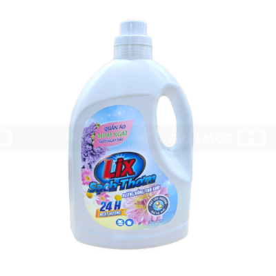 Lix Laundry Detergent with Pure sunshine Fragrance 3.3kg x 4 Bottles