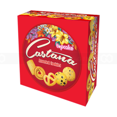 Topcake Castana Mix Cookies 595g x 8 Boxes