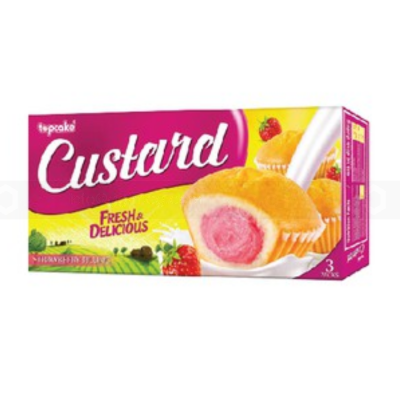 Topcake Cream Strawberry Custard 132g x 16 Boxes