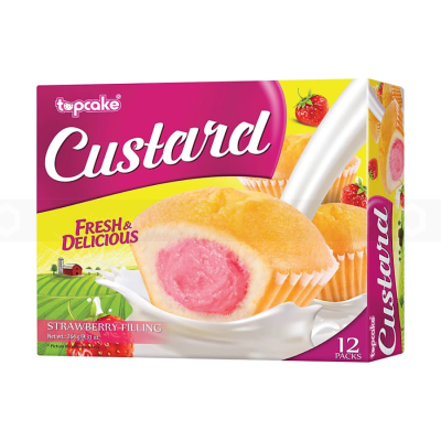 Topcake Cream Strawberry Custard 264g x 12 Boxes