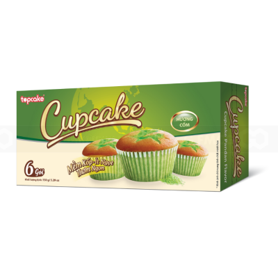 Topcake Pandan Cupcake 150g x 16 Boxes