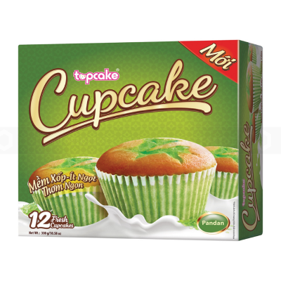Topcake Pandan Cupcake 300g x 12 Boxes