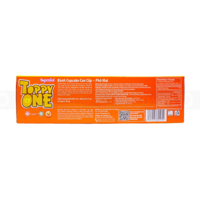 Topcake Toppy One Cheese Filling White Chocolate Cake Soft 360g x 8 Boxes