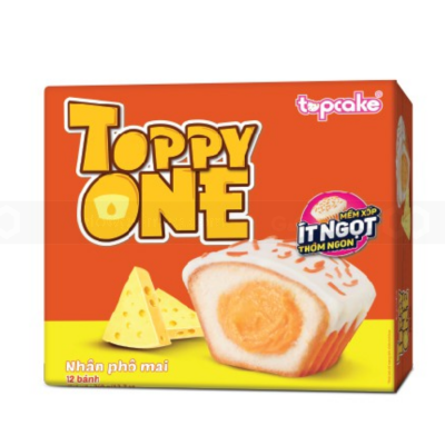 Topcake Toppy One Cheese Filling White Chocolate Cake Soft 360g x 8 Boxes