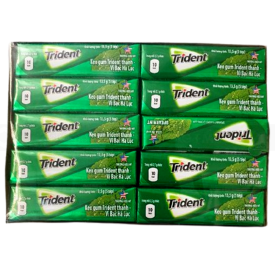 Trident Mint 13.5g 5 Sticks x 20 Bars x 30 Boxes