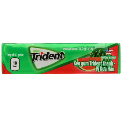 Trident Watermelon 13.5g 5 Sticks x 20 Bars x 30 Boxes