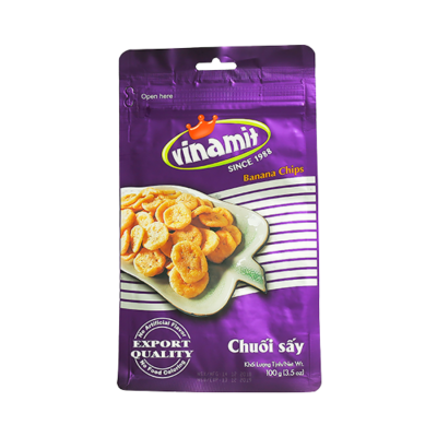 Vacuum Fried Vinamit Banana Chips 100g x 60 Bags