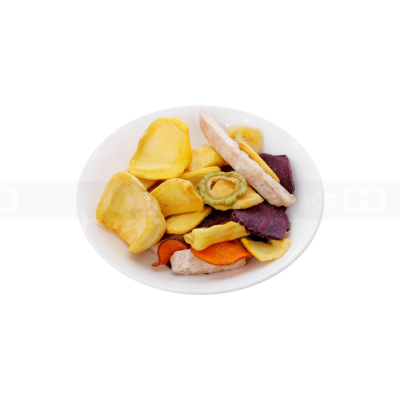 Wholesale Vacuum Fried Vinamit Mixed Fruit Chips 100g x 40 Bags