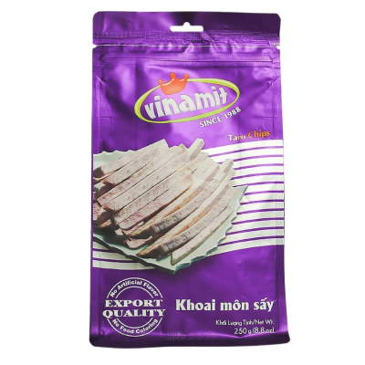 Vacuum Fried Vinamit Taro Chips 250g x 20 Bags