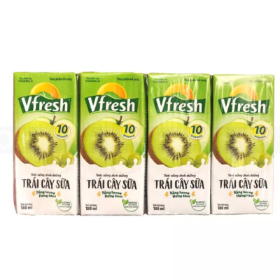 VFresh Milk Mixed Fruit 180ml x 48 Boxes
