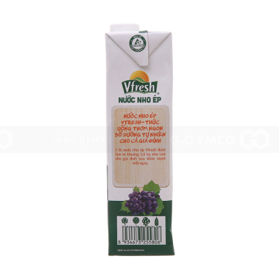 VFresh Grapes Juice Drink 1L X 12 Boxes
