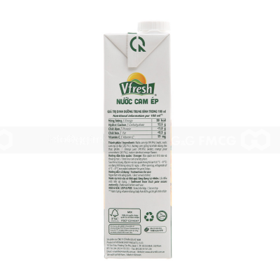 VFresh Orange Juice Drink 1L x 12 Boxes