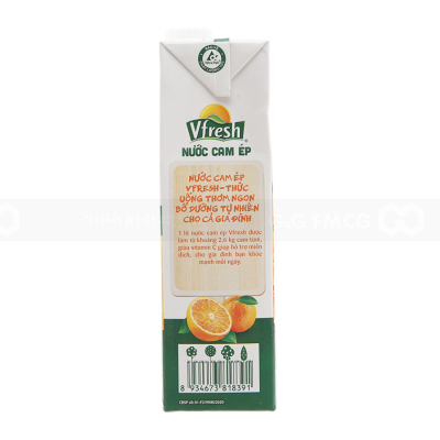 VFresh Orange Juice Drink 1L x 12 Boxes