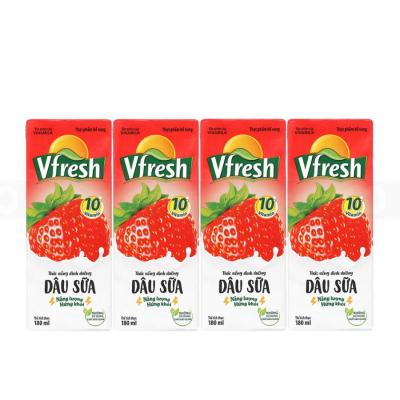 VFresh Milk Strawberry 180ml x 48 Boxes