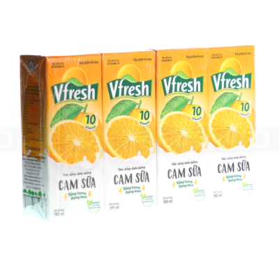 VFresh Milk Orange 180ml x 48 Boxes