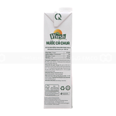 VFresh Tomato Juice Drink 1L x 12 Boxes
