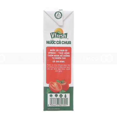 VFresh Tomato Juice Drink 1L x 12 Boxes