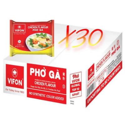 Vifon Instant Rice Noodle Chicken Flavour (for export)  60g x 30 Bags