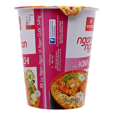 Vifon Ngon Ngon Instant Noodles Kim Chi Flavour (for export) 60g x 24 Cups