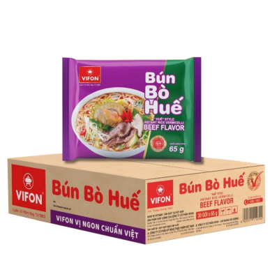 Vifon Style Instant Rice Vermicelli Beef Flavour 65g x 30 Bags