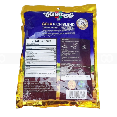Vinacafe Gold Strong 3in1 Instant Coffee 20g x 24 Sachets x 20 Bags