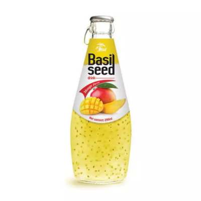 Wholesale Vinut Basil Seed Drink With Mango Juice 290ml x 24 Bottles