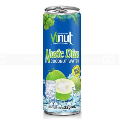 Juice - Vinut Coconut Water With Pulp 325ml x 24 cans