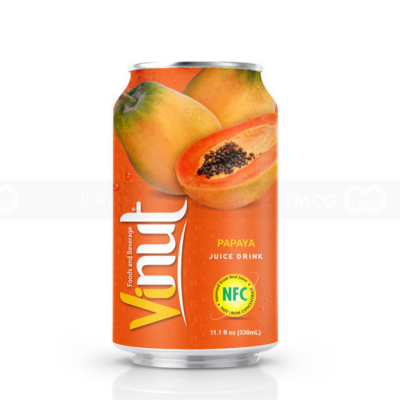 Juice - Vinut Papaya Juice Drink 330ml x 24 cans