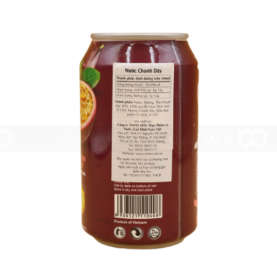 Juice - Vinut Passion Fruit Juice Drink 330ml x 24 cans