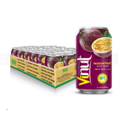 Juice - Vinut Passion Fruit Juice Drink 330ml x 24 cans