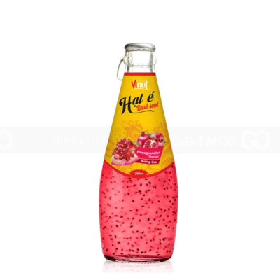 Vinut Basil Seed Drink With Pomegranate Juice 290ml x 24 Bottles