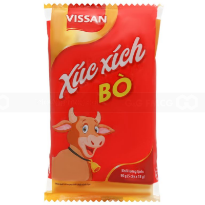 Vissan Sterilized Beef Sausage 18g x 5 pcs x 40 Bags