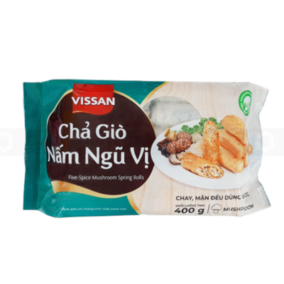 Vissan Spring Rolls with Five Spices Mushrooms 400g x 32 Bags