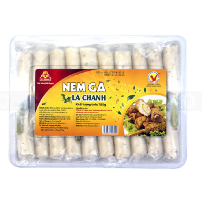 Vissan Lemon Leaf Chicken Spring Rolls 750g x 12 Boxs
