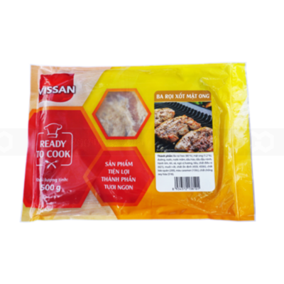Vissan Pork Bacon with Honey Sauce 500g x 2 Bags