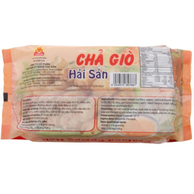 Vissan Seafood Spring Rolls 500g x 32 Bags