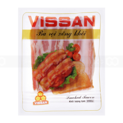 Vissan Smoked Pork Belly 200g x 5 Bags