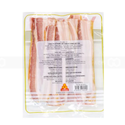 Vissan Smoked Pork Belly 500g x 2 Bags