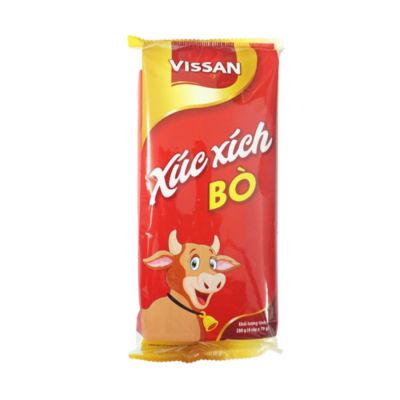 Vissan Sterilized Beef Sausage 70g x 4 pcs x 25 Bags