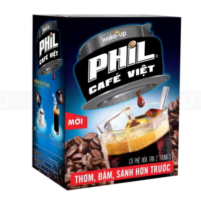 Vinacafe Phil Cafe Wake Up 16g x 15 Sachets x 24 Boxes