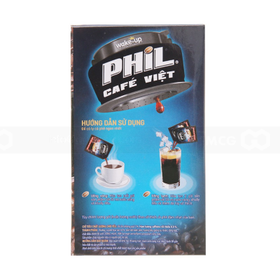 Vinacafe Phil Cafe Wake Up 16g x 15 Sachets x 24 Boxes