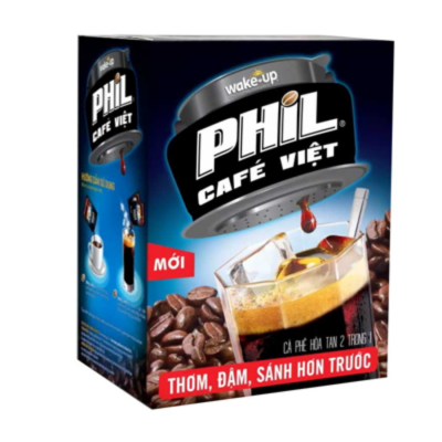 Vinacafe Phil Cafe Wake Up 16g x 15 Sachets x 24 Boxes
