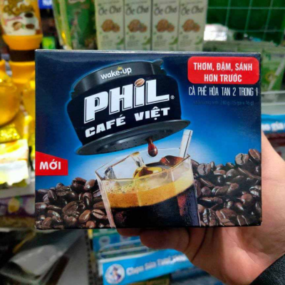 Vinacafe Phil Cafe Wake Up 16g x 15 Sachets x 24 Boxes