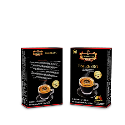 King Coffee Espresso Instant Coffee 2.5g x 15 Sticks x 24 Boxes