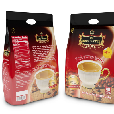 King Coffee 3 in 1 Instant Coffee 24g x 30 Sachets x 12 Jars