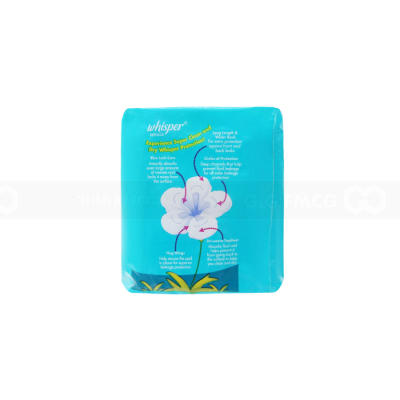Whisper Heavy Flow and overnight 23 cm, 8 Pcs x 24 Packs
