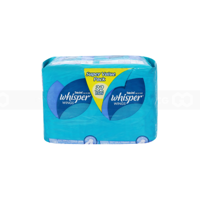 Whisper Super Value Pack Heavy Flow & Overnights Wings 28 cm, 32Pcs x 6 Packs